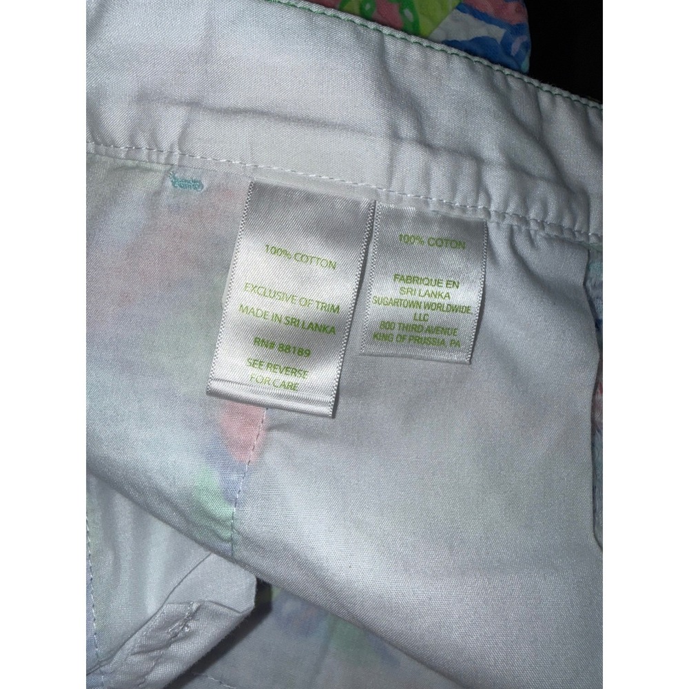 Lilly Pulitzer Buttercup Scalloped Seersucker Shorts Multicolor Paisley Size 6 - Picture 9 of 11
